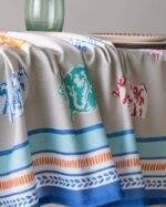 ⁦مفرش طاولة Rosanel بولي قطن - بيج - 150×250 سم⁩ - الصورة ⁦2⁩