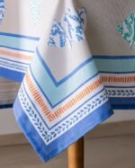 ⁦مفرش طاولة Rosanel بولي قطن - بيج - 150×250 سم⁩ - الصورة ⁦3⁩