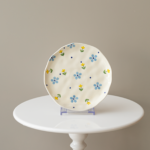 صحن تقديم نقش زهور