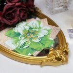 مناديل زهرة اخضر