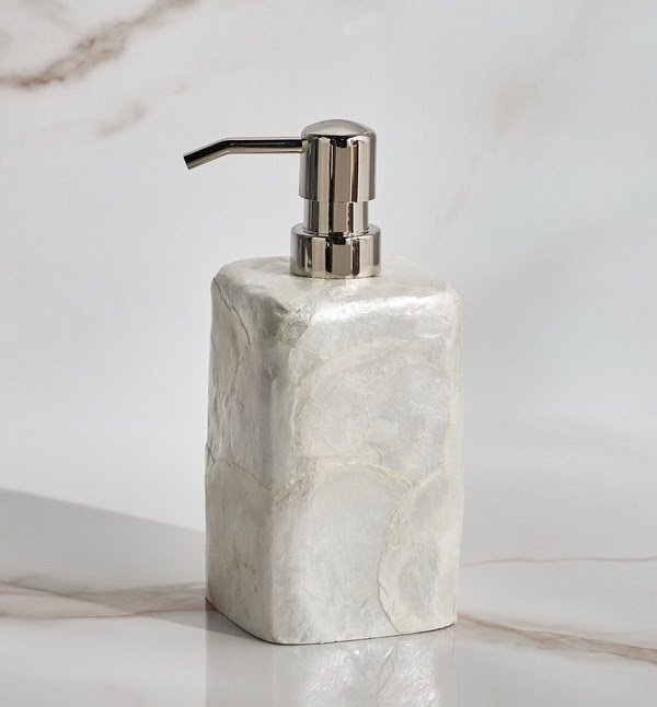 img_1578-2 موزع صابون - كابيز ابيض/فضي - الصورة 1