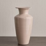 مزهرية معدنية بيج - لوين - 30 سم