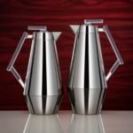 طقم ترامس 0.7 لتر و1 لتر فضي لامع