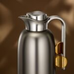 ⁦طقم ترامس 0.7 لتر + 1 لتر فضي مطفي ذهبي مطفي⁩ - الصورة ⁦3⁩