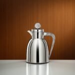 ترمس 0.7 لتر فضي ورخام