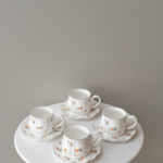 طقم فناجين نسكافي 6 قطع زهور