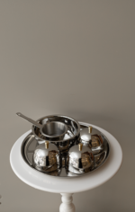 ⁦طقم عالة شاهي - فضي ذهبي⁩ - الصورة ⁦2⁩