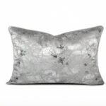 غطاء وسادة ناعم ذو نمط فضي نوردك / 30*50
