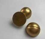 حاملة كروت خشبي لون ذهبي