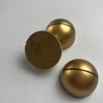 حاملة كروت خشبي لون ذهبي