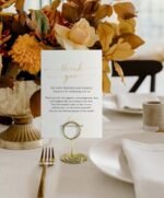 ⁦حاملة كروت من الفولاذ المقاوم للصداء ذهبي⁩ - الصورة ⁦2⁩