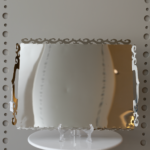 سفرة تقديم فضي - مقاس طول 49 cm مقاس العرض 38 cm