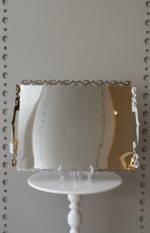 سفرة تقديم فضي - مقاس طول 49 cm مقاس العرض 38 cm