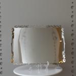 سفرة تقديم فضي - مقاس طول 40 cm مقاس العرض 33 cm