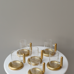 طقم 6 شاي 6 قهوة - ذهبي