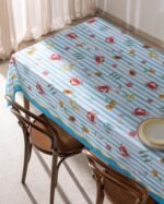 مفرش طاولة موروز من قماش بولي قطن - ملون - مقاس 150 × 200 cm