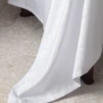 مفرش طاولة Pradines - أبيض - 160 × 230 سم