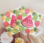 ⁦مناديل ورقية 20 قطعة بطبعة البطيخ⁩ - الصورة ⁦2⁩