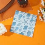مناديل ورقية 20 قطعة بنمط اصداف البحر الازرق