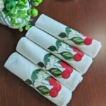 1 قطعة صغيرة للطاولة نقش كرز - 40*40 cm