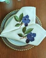 1 قطعة صغيرة للطاولة نقش لعنب البري - 40*40 cm