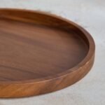 ⁦صحن تقديم من خشب الأكاسيا⁩ - الصورة ⁦2⁩