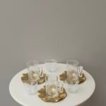 طقم 6 شاي 6 قهوة - ذهبي