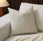 غطاء وسادة ادر اكاكي اخضر فاتح - 50*50