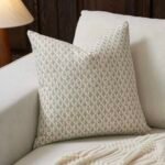 غطاء وسادة ادر اكاكي اخضر فاتح - 50*50
