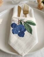 ⁦1 قطعة مفرش طاولة صغيرة - توت⁩ - الصورة ⁦2⁩