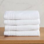 طقم مناشف صغيرة 4 قطع قطن تركي 600 جرام لكل متر مربع - كريت - 30x30 سم