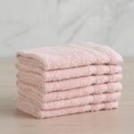 طقم مناشف صغيرة قطن 6 قطع 450 جرام لكل متر مربع - بريز - 30×30 سم