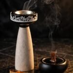 طقم مبخرة 3 قطع الكيب - اللون الاسود والبيج