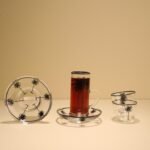 طقم 6 شاي و6 قهوة بطباعة نخلة