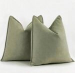 غطاء وسادة اللون اخضر فاتح - 45*45