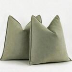 غطاء وسادة اللون اخضر فاتح - 45*45
